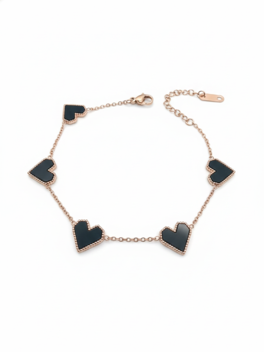 Minimalist rose gold adjustable bracelet