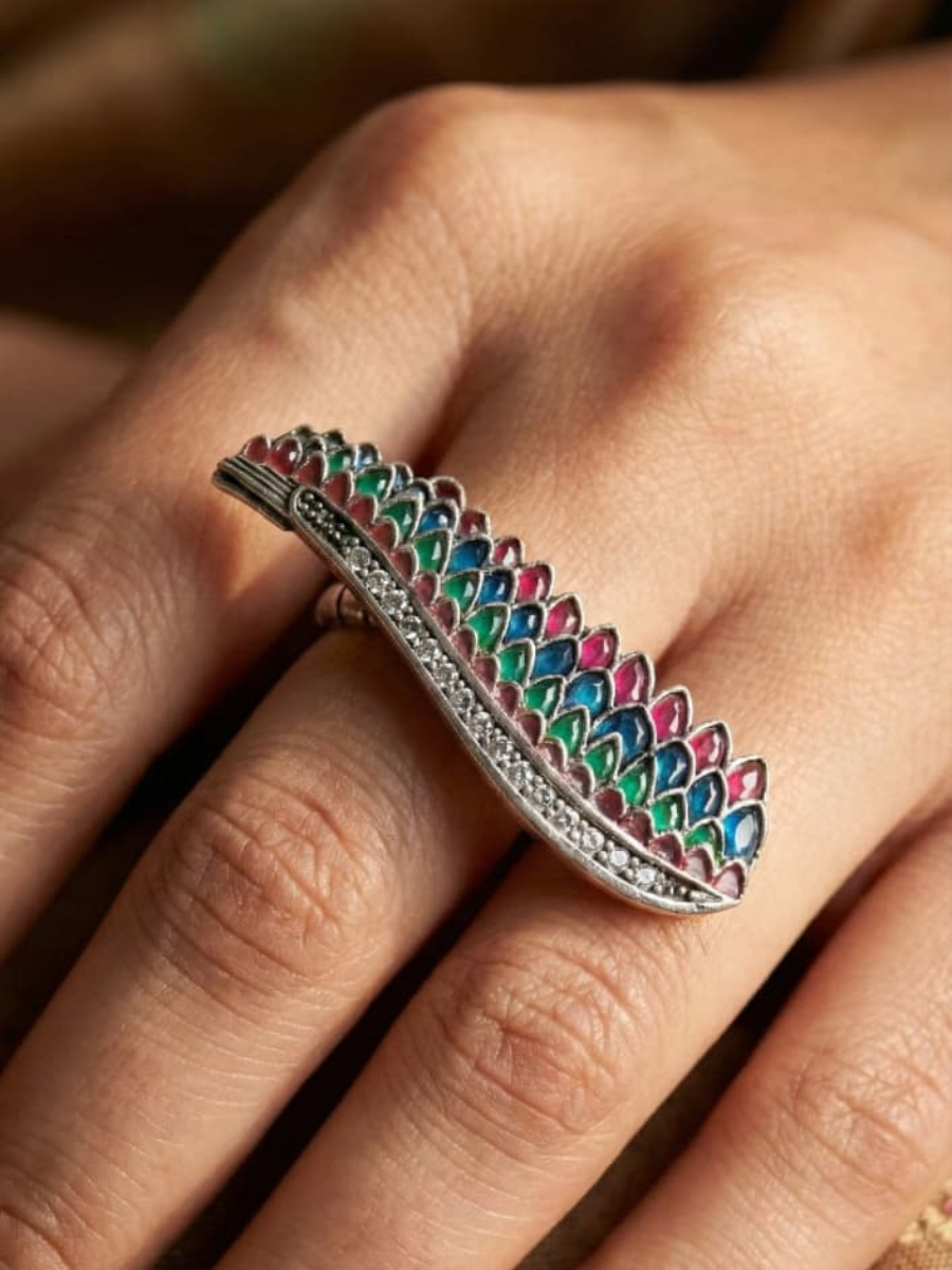 Ethnic traditional zircon studded jewelry