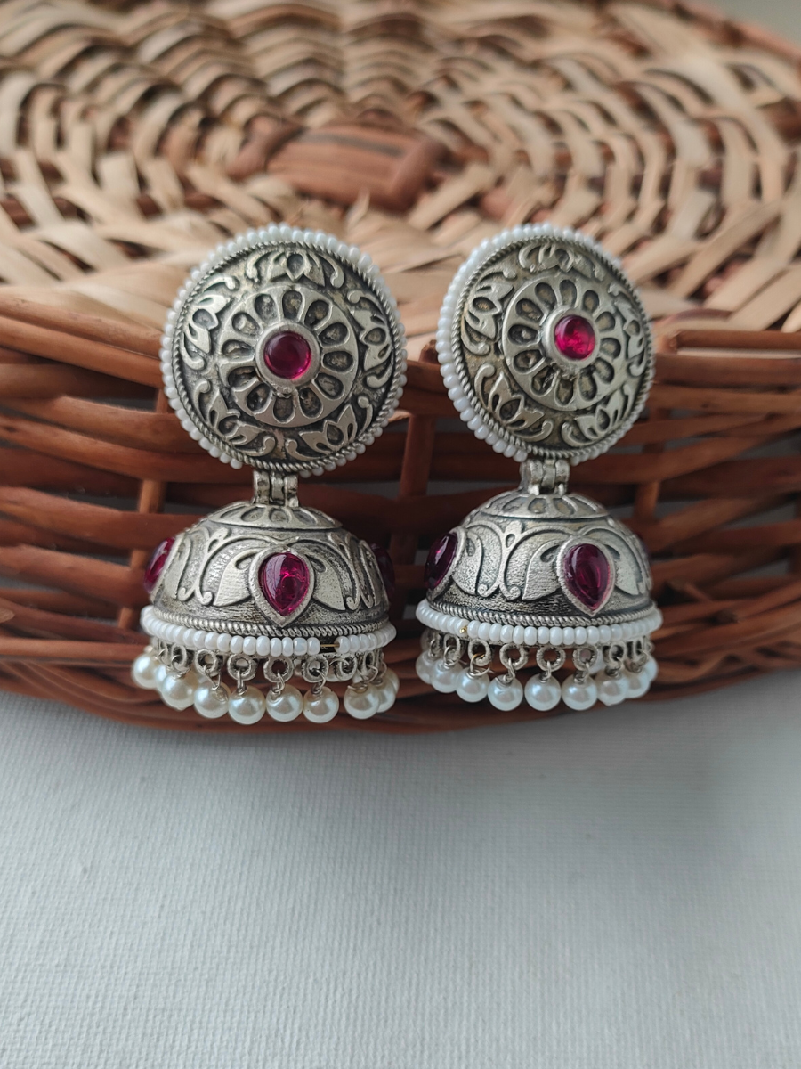 German silver jhumka deals