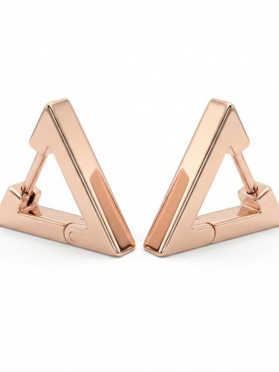 Trendy triangle shaped earrings for women
