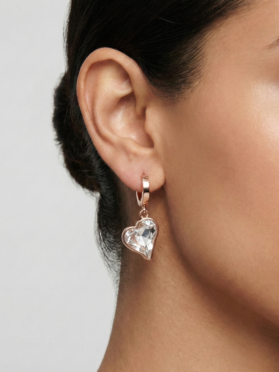 Crystal drop earrings for women