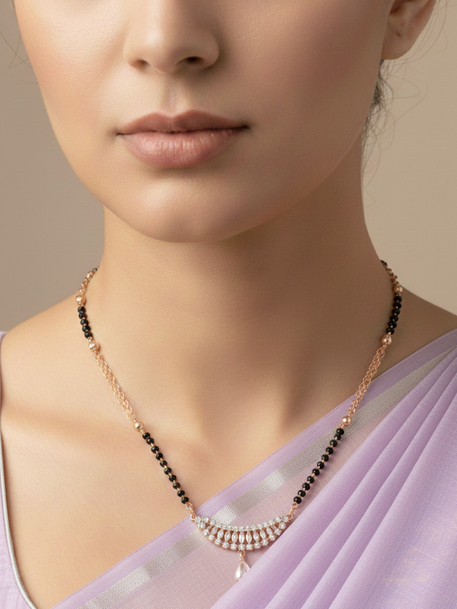 Minimalist designer mangalsutra for women