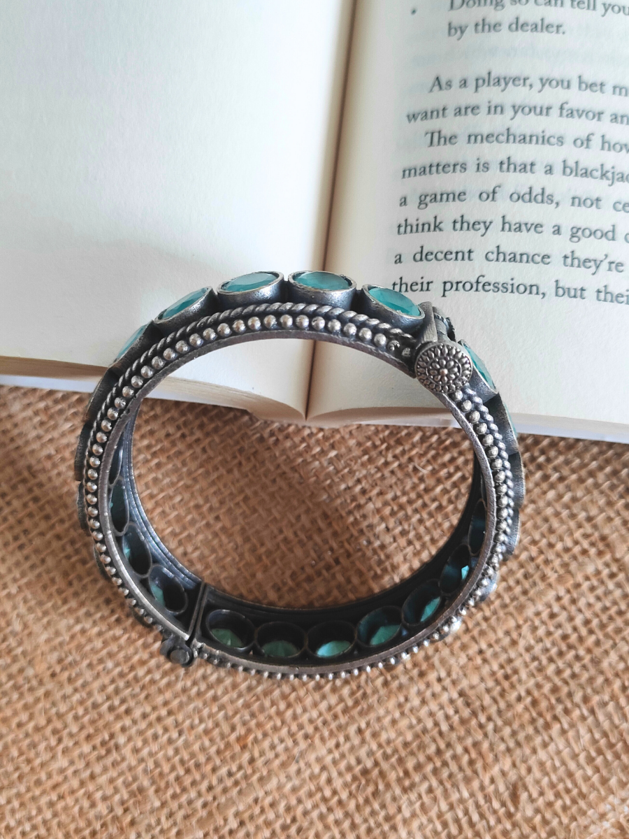 German Silver Oxidised Bangle
