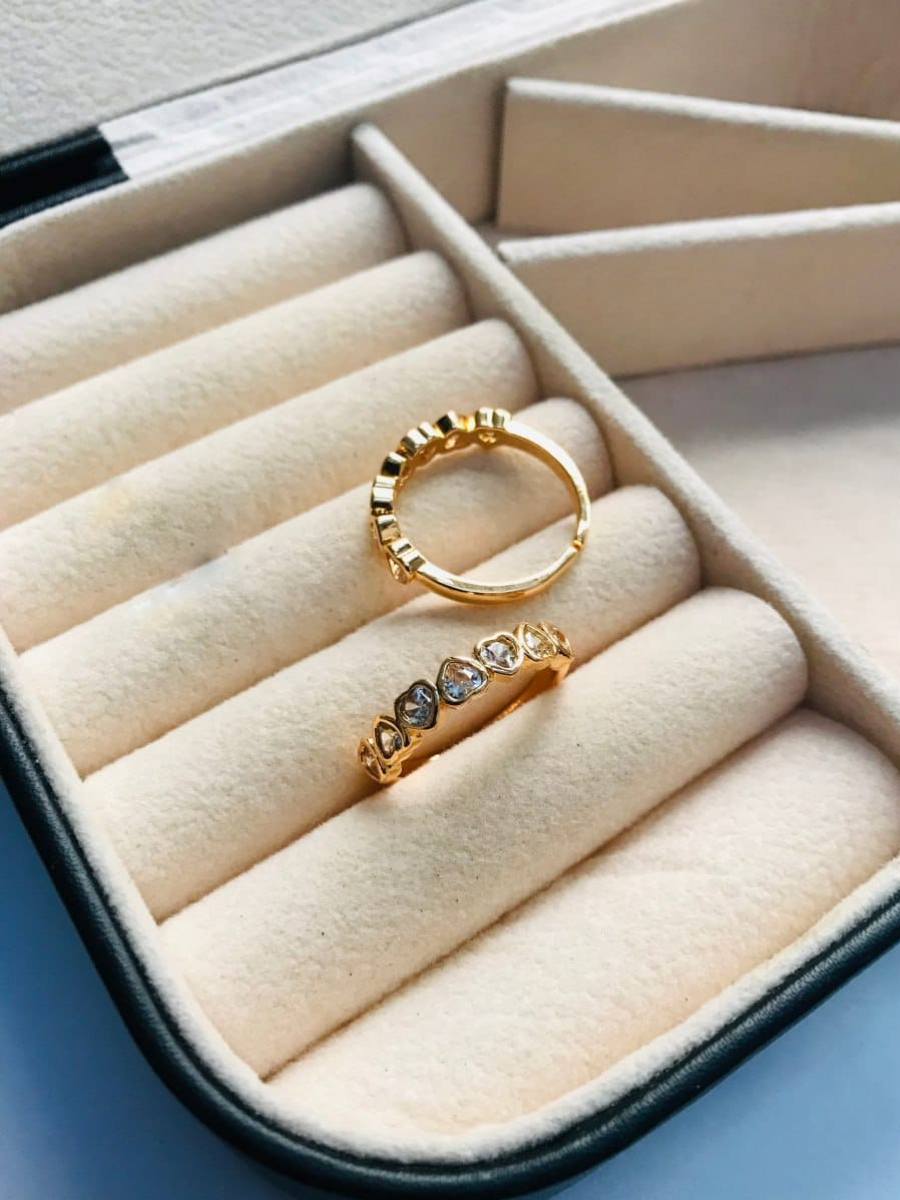 Buy Simple Heart Shaped Rose Gold Diamond Ring Online The Jewelbox