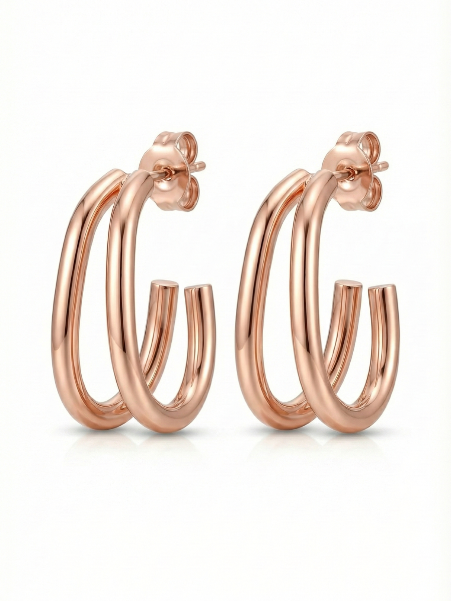 Daily wear Rose Gold earrings for Girls