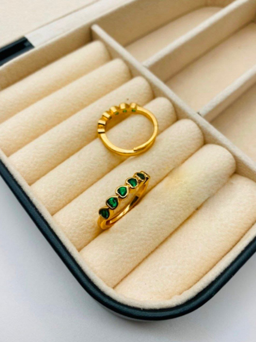 Band Rings Green Chunky Ring Green Chunky Rings Buy Heart Shaped