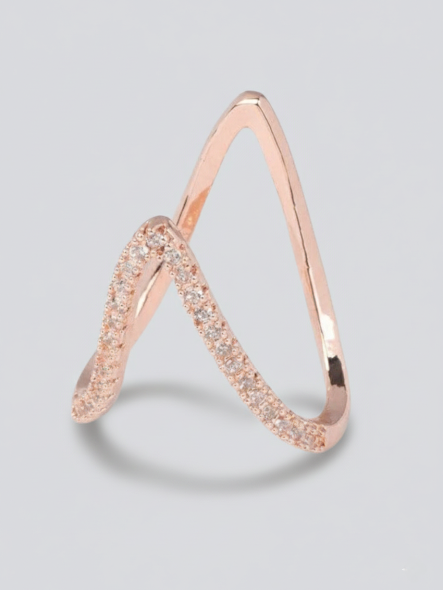 Buy Adjustable Vanki Rose Gold Diamond Ring Online in India - TheJewelbox