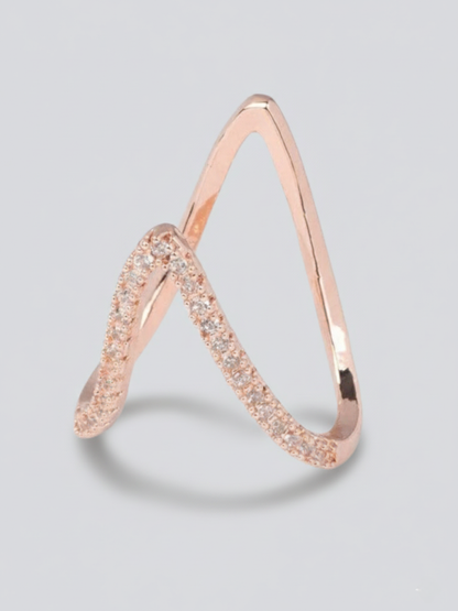 Buy Adjustable Vanki Rose Gold Diamond Ring Online in India - TheJewelbox