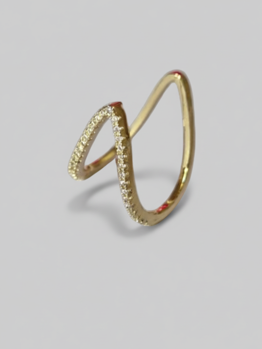 Buy Adjustable Golden Diamond Vanki Ring Online - TheJewelbox