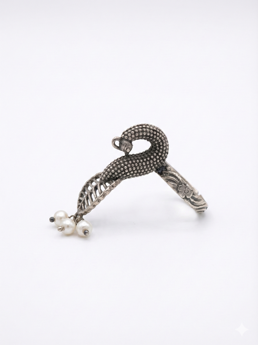 Indian statement peacock ring design