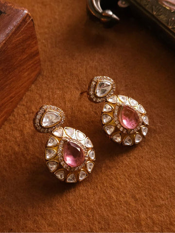 Polki Kundan Earrings | Indian Earrings In USA