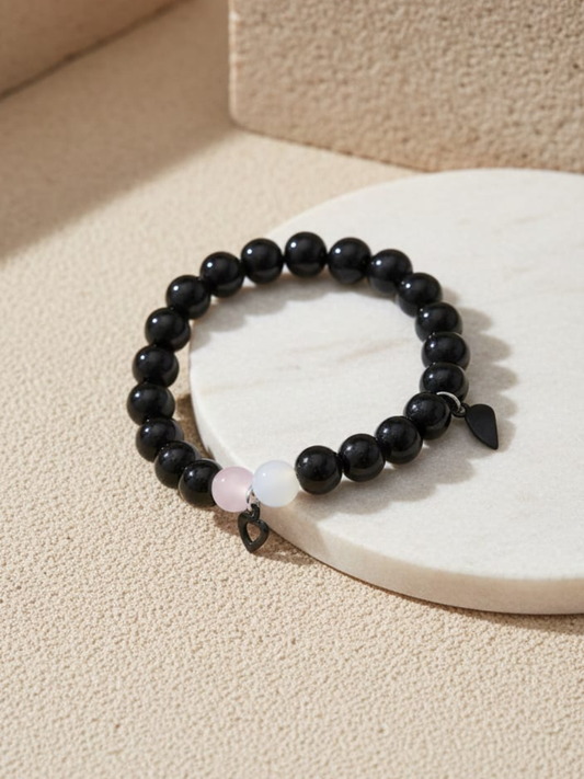 Black Beaded Bracelet - TheJewelbox