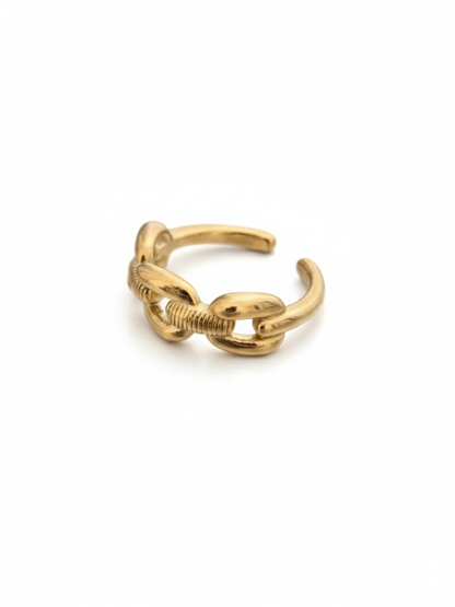 Buy Adjustable Rose Gold Chain Linked Style Finger Ring Online - TheJewelbox