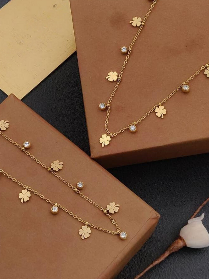 Gold Plated Charm Anti Tarnish Necklace