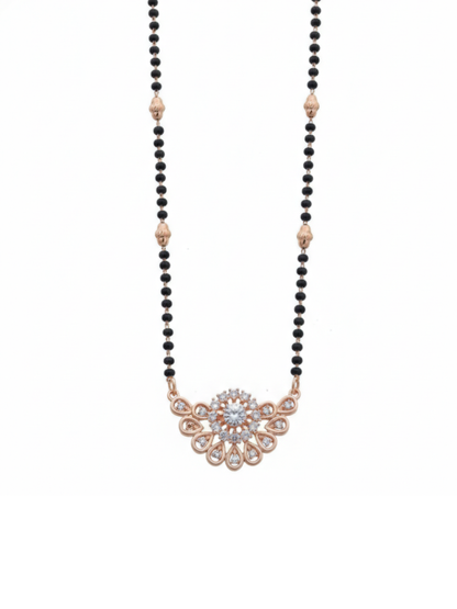 Festive wear zircon beaded mangalsutra