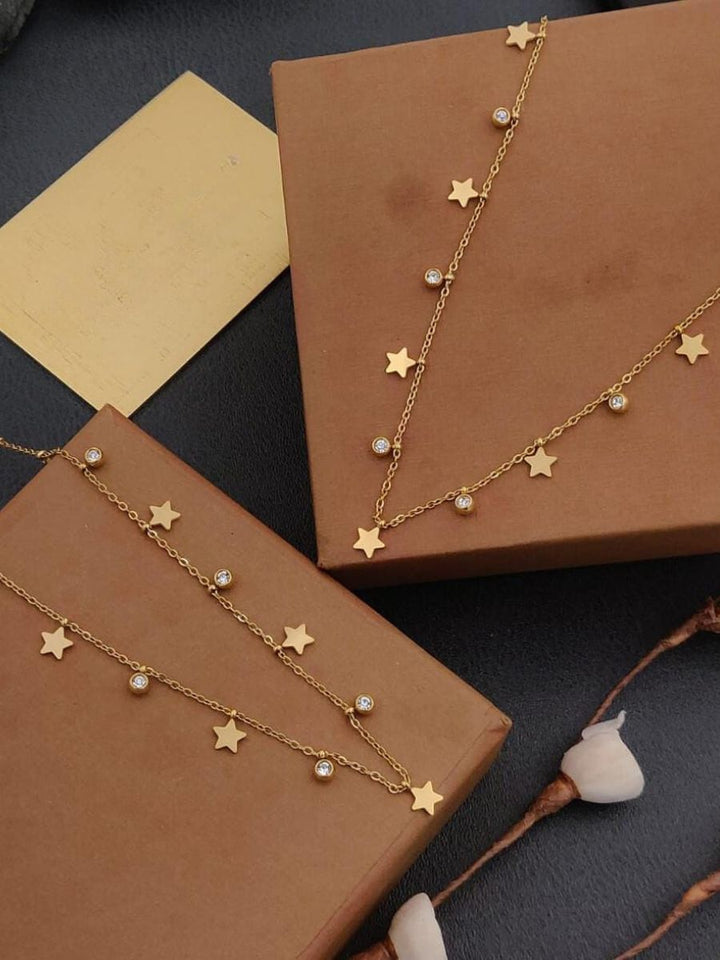 Gold Plated Charm Anti Tarnish Necklace main image 0