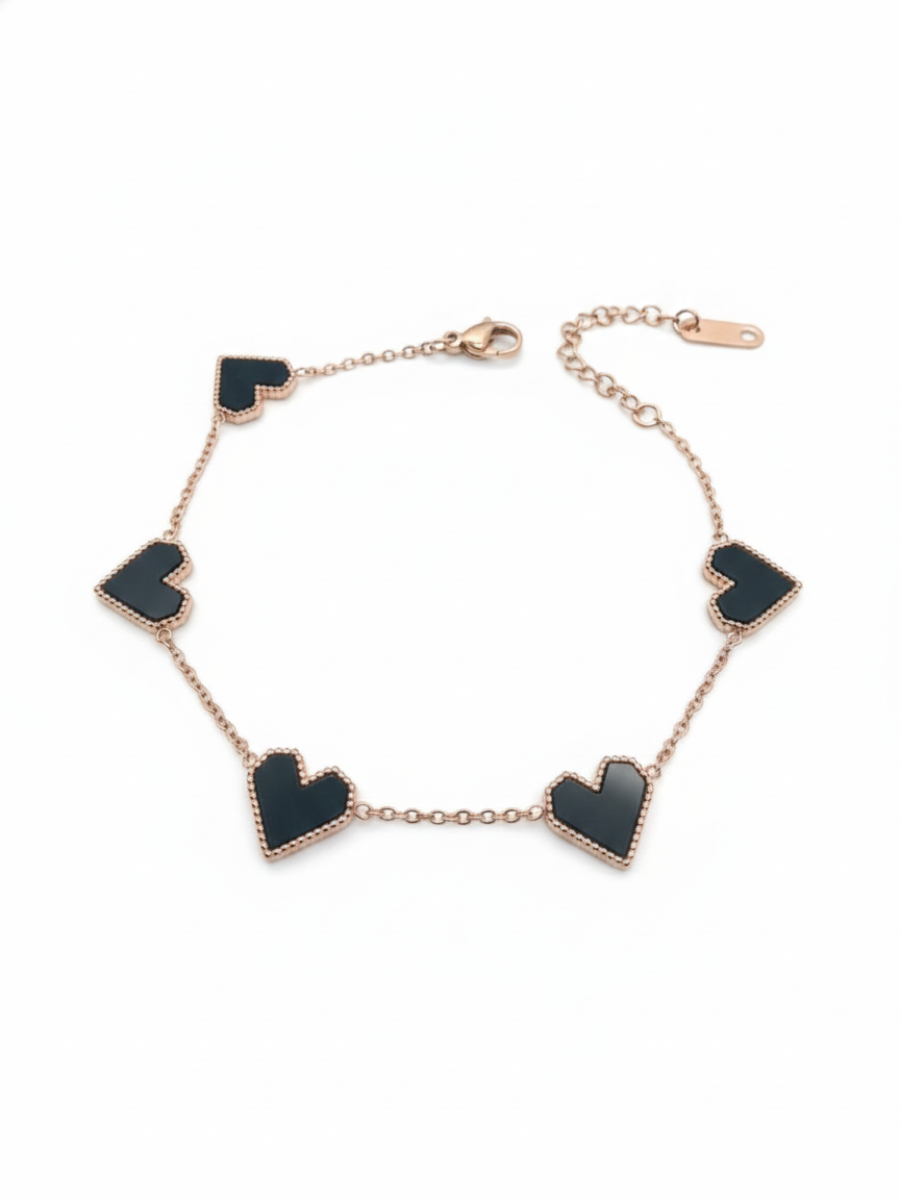 Minimalist rose gold adjustable bracelet