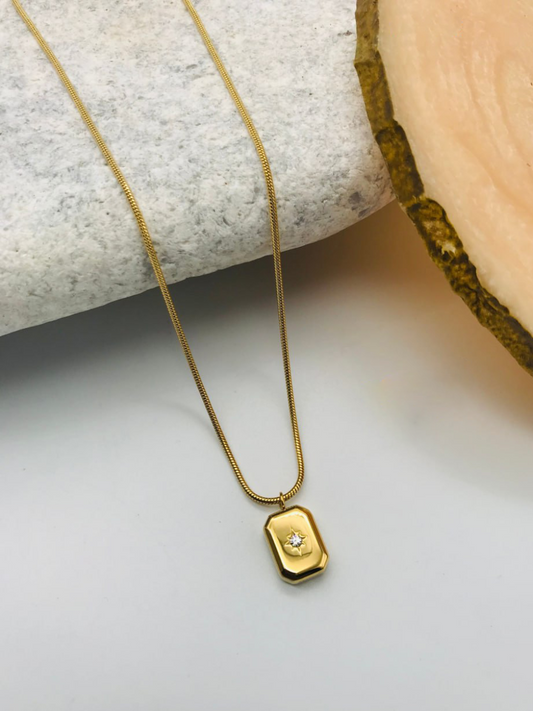 Buy Gold Plated Tiny Star Pendant Chain Necklace - TheJewelbox
