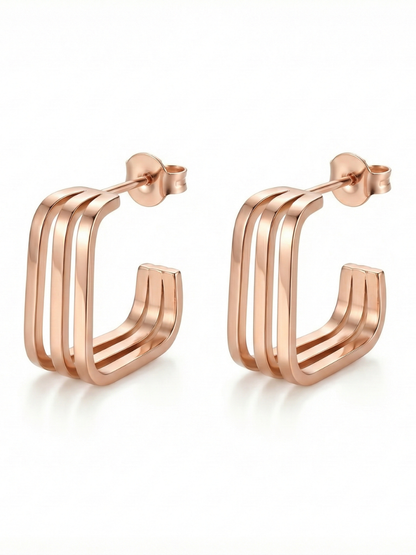 Minimalist rose gold daily jewelry
