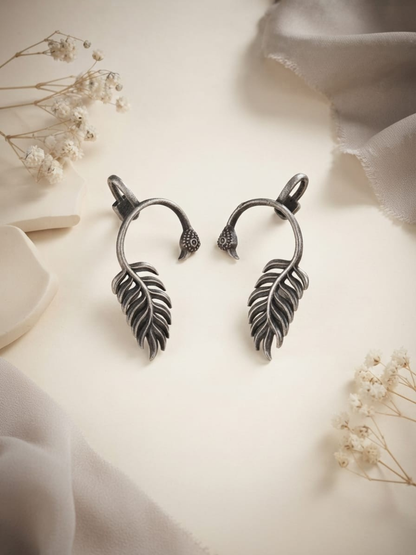 Traditional silver earcuffs for women