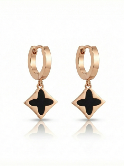 Gen-Z trendy rose gold hoops