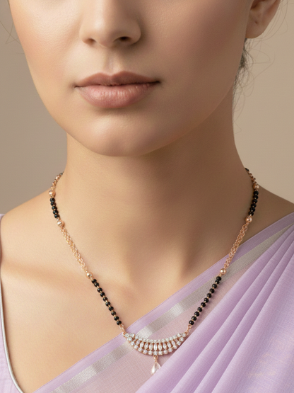 Minimalist designer mangalsutra for women