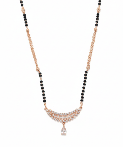 Daily wear rose gold mangalsutra