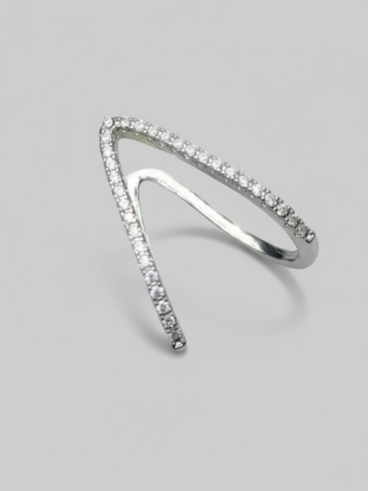 Buy Silver Adjustable Diamond Vanki Ring Online - TheJewelbox