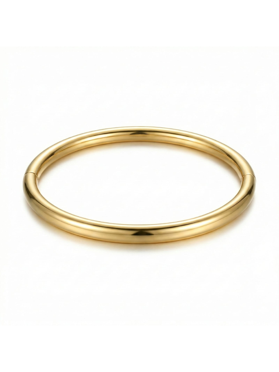 ​Minimalist gold tube bracelet women
