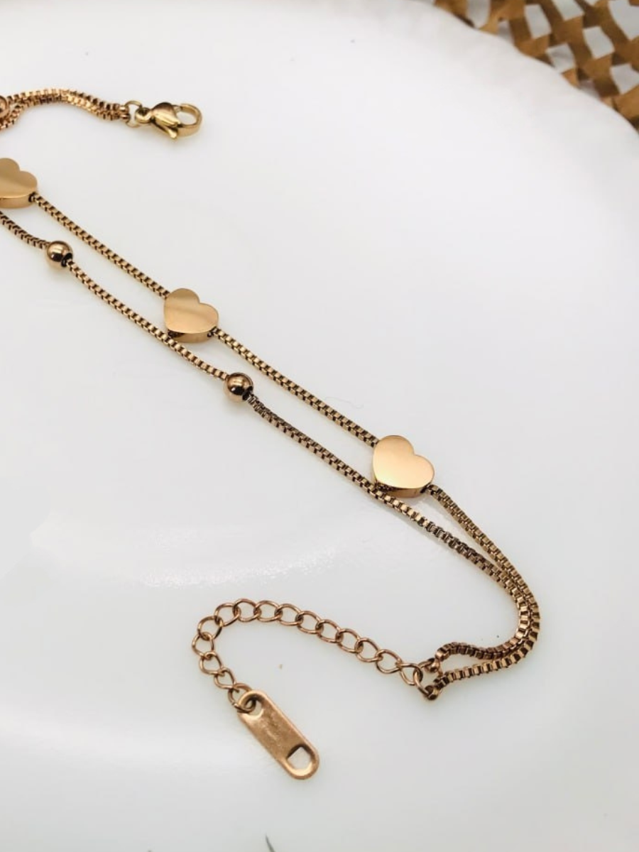 Buy Stunning Gold Chain Bracelet Online in India | Madanji Meghraj