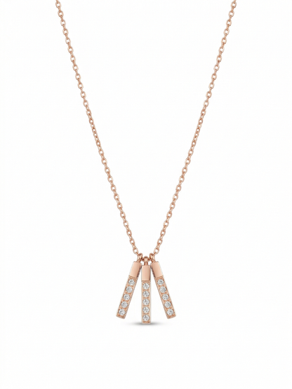 Rose Gold Chain Pendant Minimal Neckalce