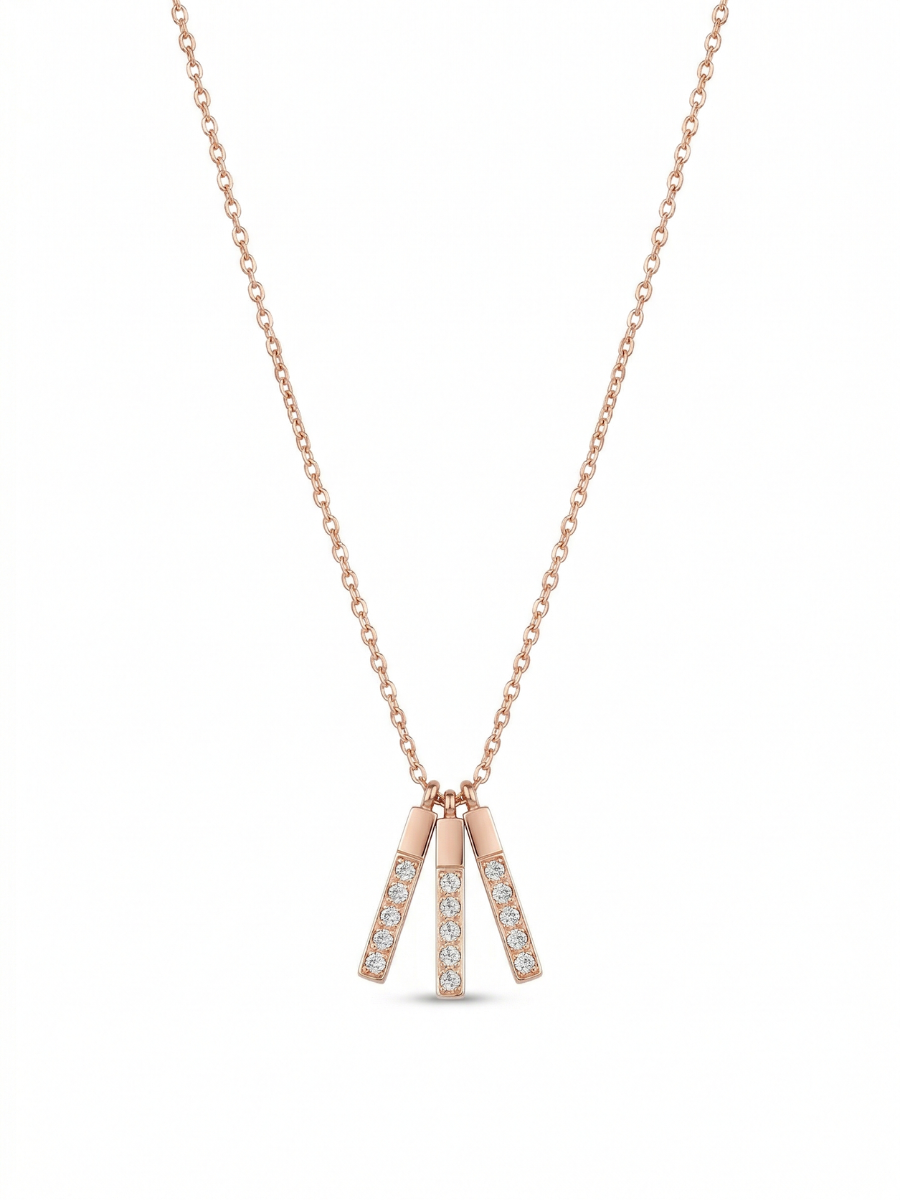 Rose Gold Chain Pendant Minimal Neckalce