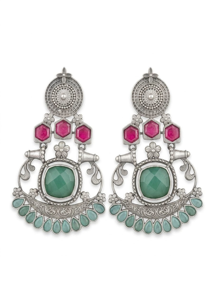 Oxidised silver plated tribal jewelry