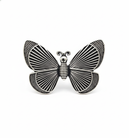 Stylish Butterfly Adjustable Oxidised Ring